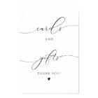 ASHER Elegant Calligraphy Cards and Gifts Sign
