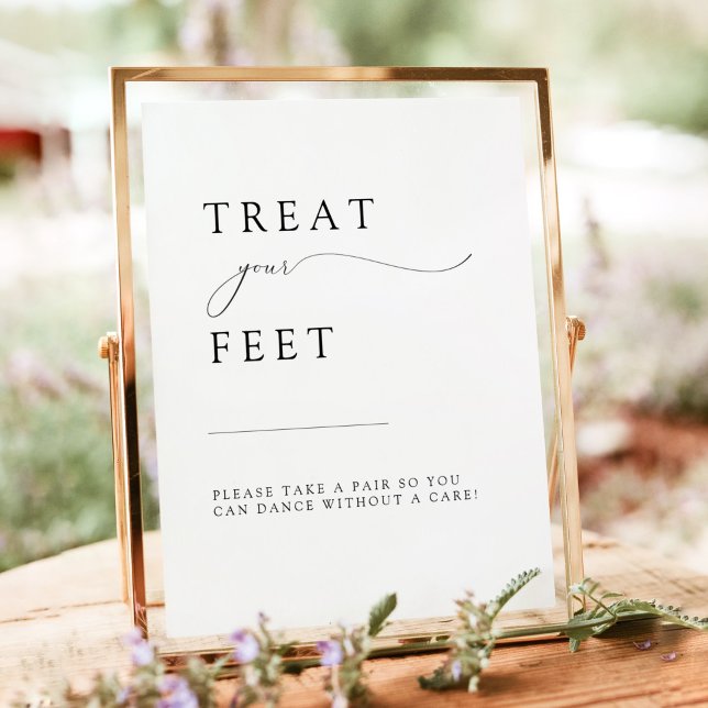 ASHER Elegant Calligraphy Wedding Flip Flop Poster (Creator Uploaded)