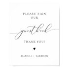 ASHER Elegant Calligraphy Wedding Guestbook Sign