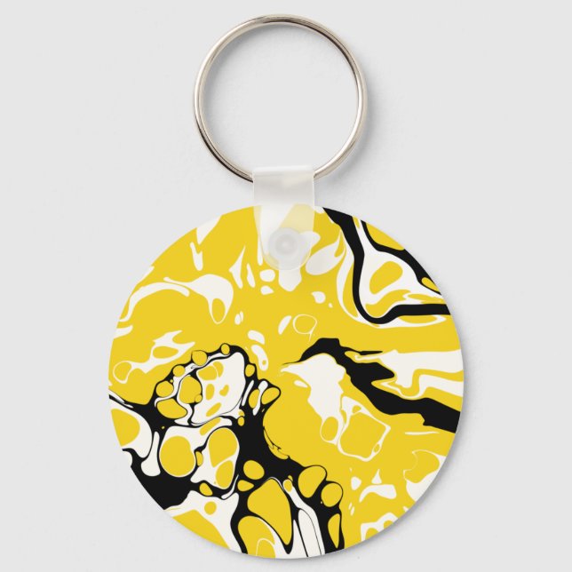 Asher - Liquify Abstraction Key Ring (Front)