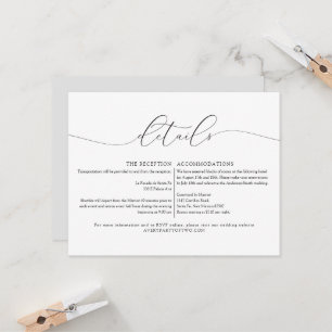 ASHER Modern Elegant Calligraphy Script Details Invitation