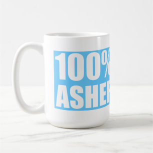 Asher name 100 percent coffee mug