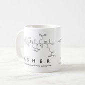 Asher peptide name mug (Front Left)
