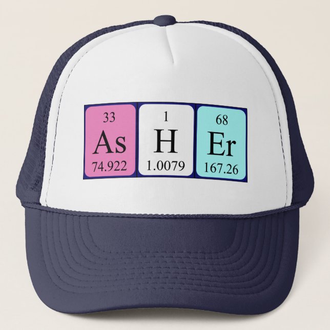 Asher periodic table name hat (Front)