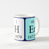 Asher periodic table name mug (Front Right)