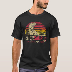 Asher Saurus Funny Personalised Dinosaur T Rex Nam T-Shirt