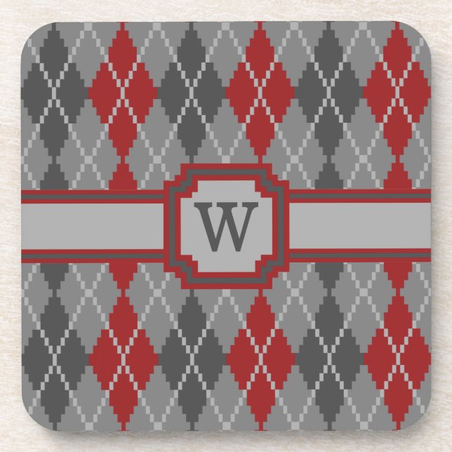 Ashes and Embers Argyle Square Coaster (Front)
