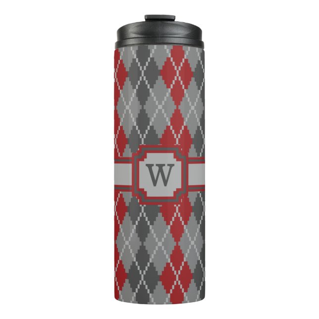 Ashes and Embers Argyle Thermal Tumbler (Front)