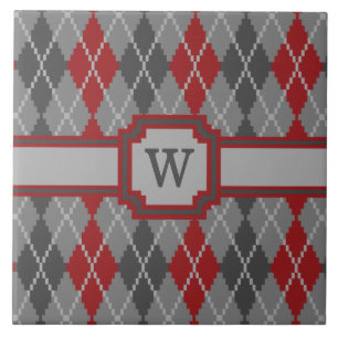 Ashes and Embers Argyle Tile