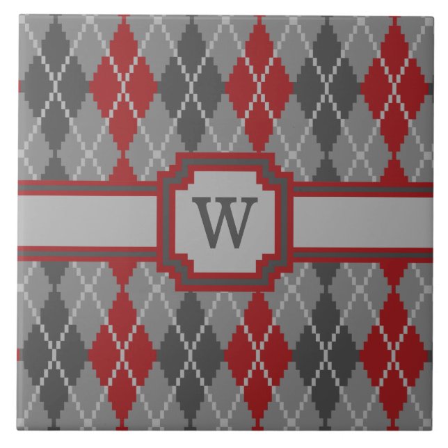 Ashes and Embers Argyle Tile (Front)