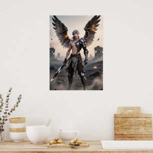 Ashes of Grace – Fallen Angel Warrior Poster