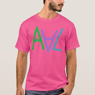 Asheville Avl Nc Mountains Logo Baseball Sleeve T-Shirt