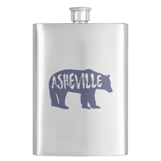Asheville Bear Hip Flask (Front)