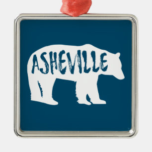 Asheville Bear Metal Tree Decoration