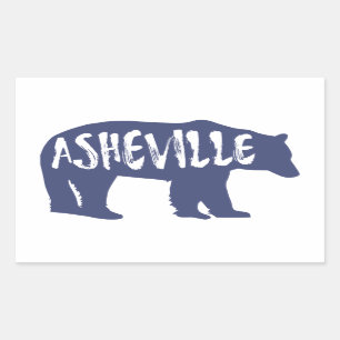 Asheville Bear Rectangular Sticker