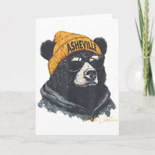 Asheville Bear Wnc Hippie Avl North Carolina Mount Card