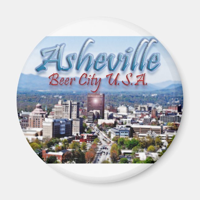 Asheville Beer City USA Magnet (Front)