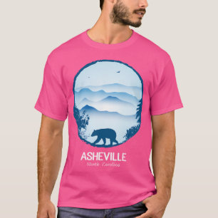 Asheville Blue Ridge Mountains - Blue Baseball Sl T-Shirt