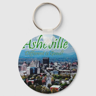 Asheville...Different is good! Key Ring