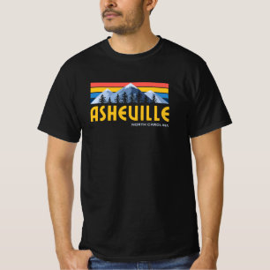Asheville Mountains Retro Vintage T-Shirt