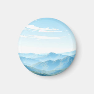Asheville, NC – Blue Ridge Mountains Vintage Magnet