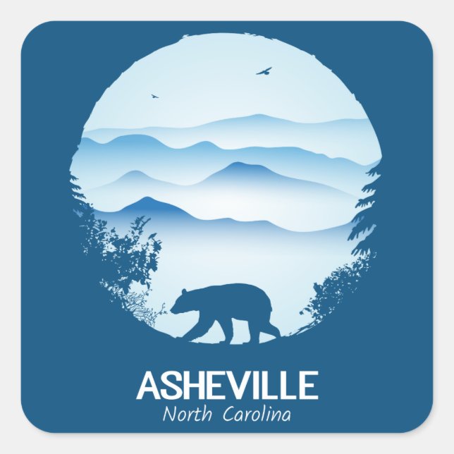 Asheville, NC Sticker (Front)