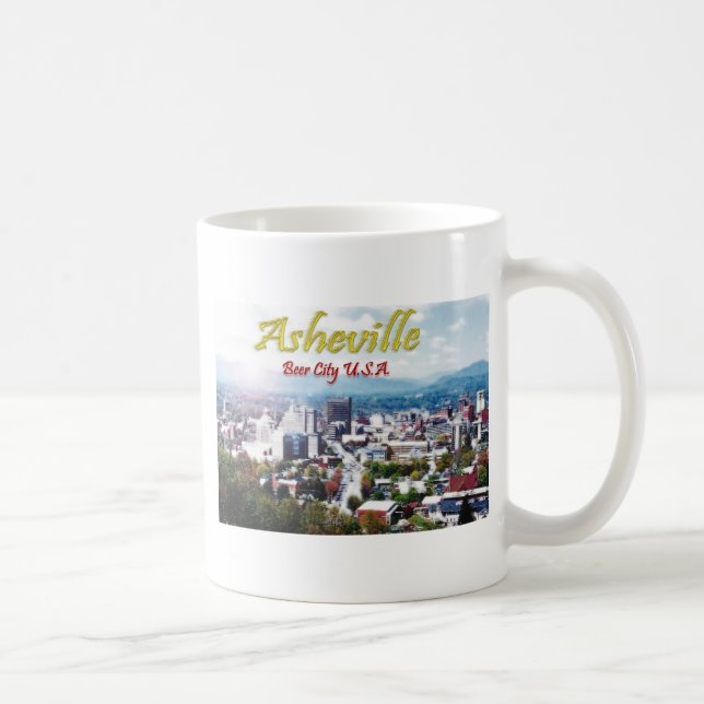 ASHEVILLE, NORTH CAROLINA Beer City USA Coffee Mug (Right)