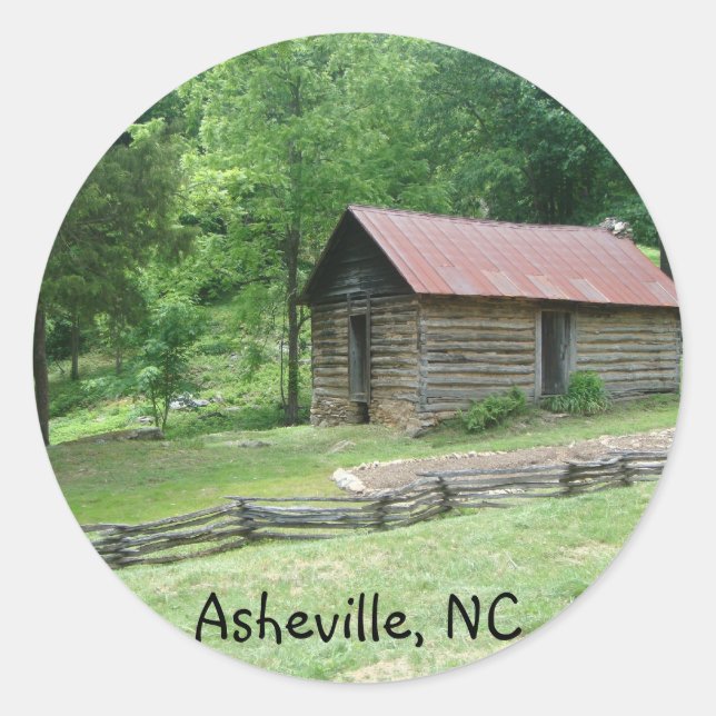 Asheville, North Carolina Classic Round Sticker (Front)