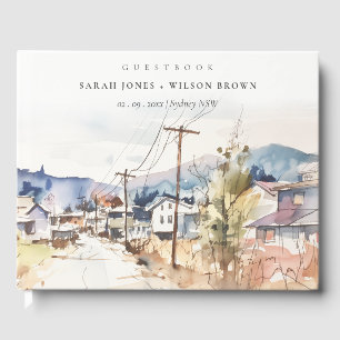 Asheville, North Carolina Landscape Wedding Guest Book