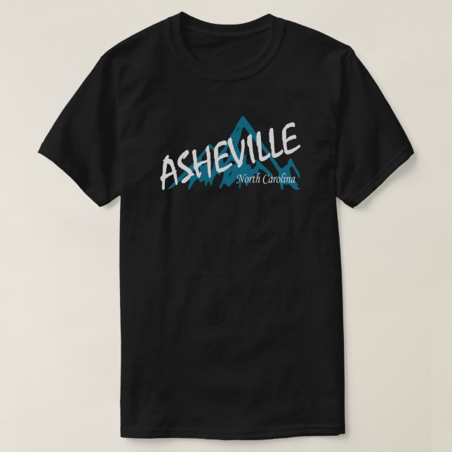 Asheville North Carolina Mountains T-Shirt (Design Front)