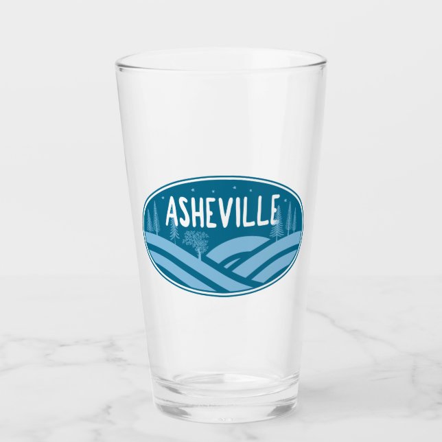Asheville North Carolina Outdoors Glass (Front)