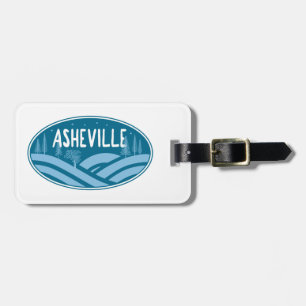 Asheville North Carolina Outdoors Luggage Tag