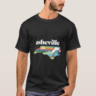 Asheville North Carolina Outdoors Retro Nature T-Shirt