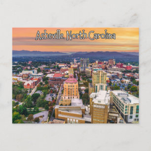 Asheville North Carolina Sunset  Postcard