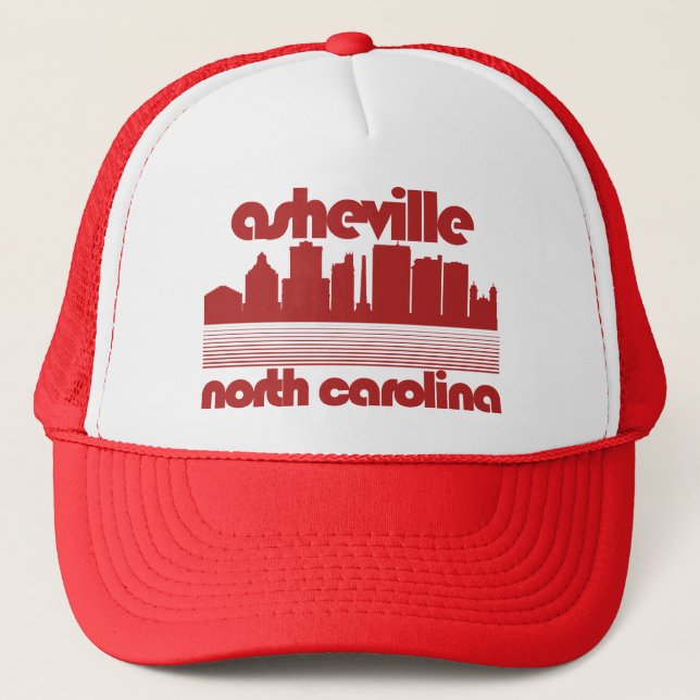 Asheville,North Carolina Trucker Hat (Front)