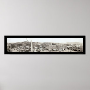 Asheville Pack Square Photo 1910 Poster