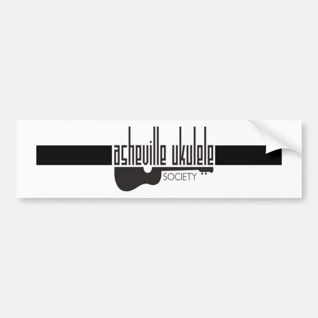 Asheville Ukulele Society Bumper Sticker (Front)