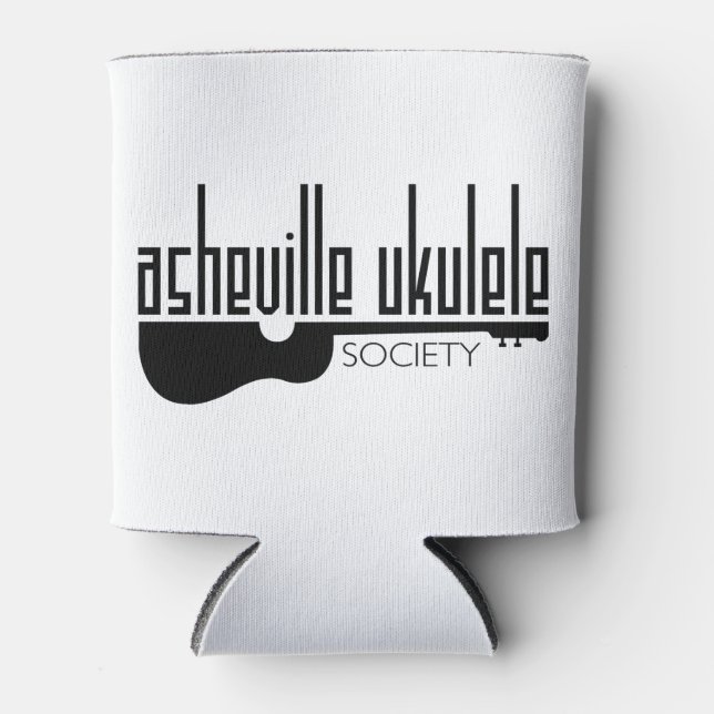 Asheville Ukulele Society Can Cooler (Front)