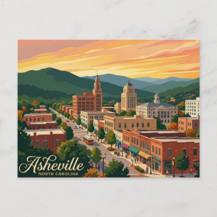 Asheville USA Postcard