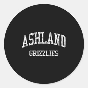 Ashland High School Hs Ashland Or Vintage Srts  Classic Round Sticker