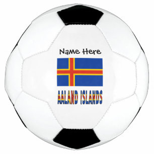 Ashland Islands Ålander Flag Personalised  Football