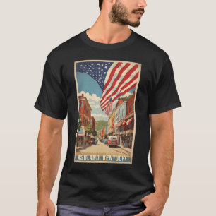 Ashland Kentucky Usa Vintage Travel Tourism T-Shirt