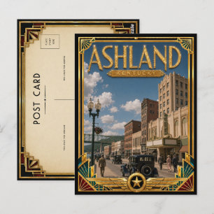 Ashland Kentucky Vintage Art Deco Golden Age Postcard