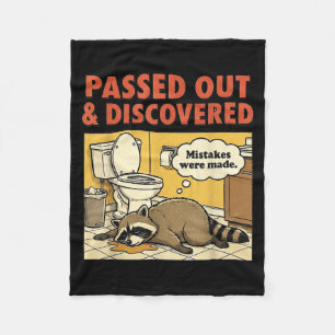 Ashland Liquor Bandit Raccoon Funny Fleece Blanket