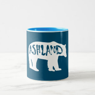 Ashland Oregon Bear Two-Tone Coffee Mug
