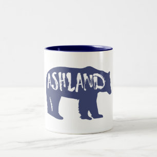 Ashland Oregon Bear Two-Tone Coffee Mug