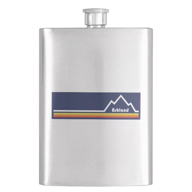 Ashland Oregon Hip Flask (Front)