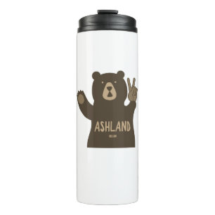 Ashland Oregon Peace Bear Thermal Tumbler