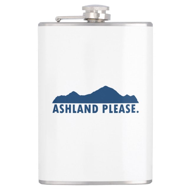 Ashland Oregon Please Hip Flask (Front)