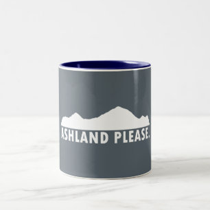 Ashland Oregon Please Two-Tone Coffee Mug